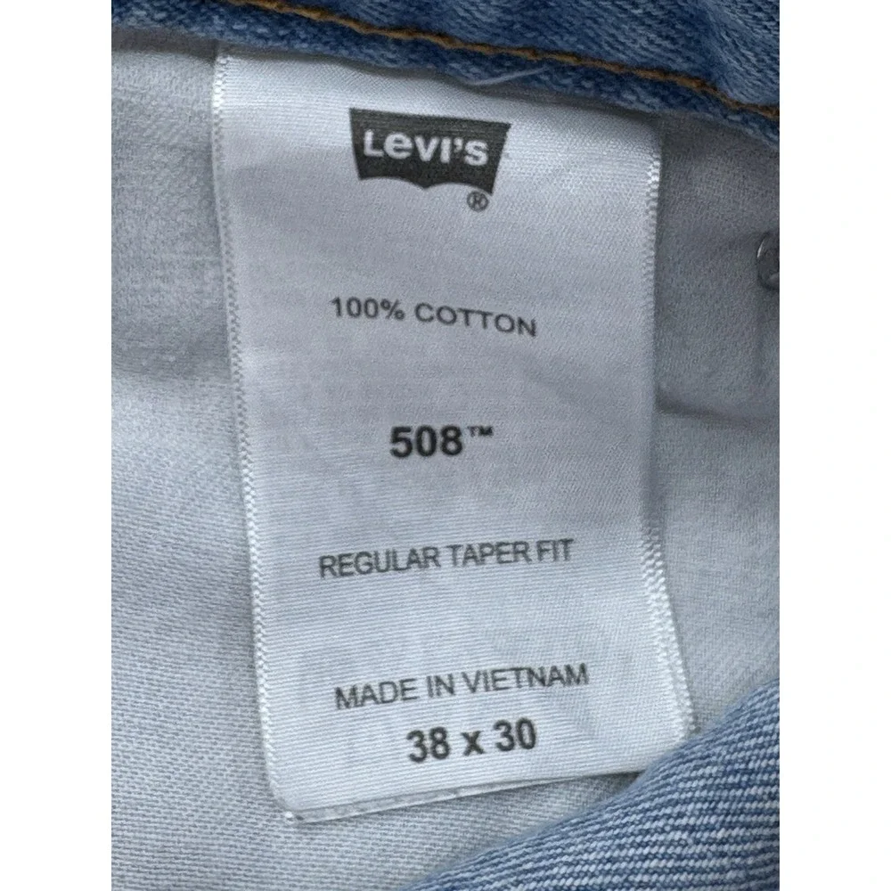 Vintage Levis 508 Jeans‎ Mens 38 Blue Regular Taper Fits 39x28 Distressed Y2K